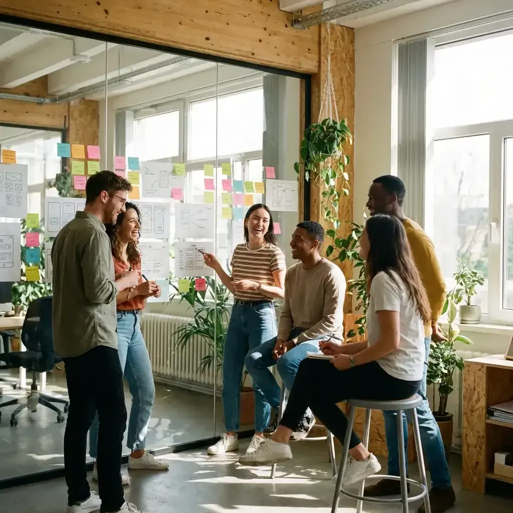 Team working together during an operations session